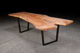 Silver Maple Slab Dining Table