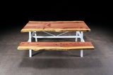 Live Edge Redwood Picnic Table