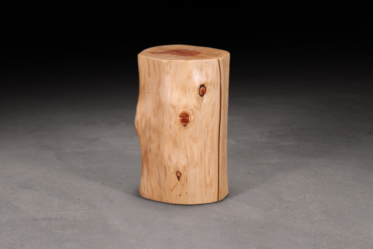 Cedar stump deals side table