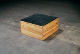 Hardwood coffee tables  - Custom made coffee table in Fir and steel. Design and handmade furniture by Urban Lumber Co.