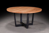 Round Pin Oak Dining Table