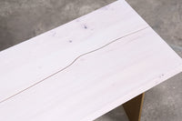 White Washed Maple Bench