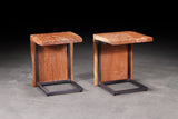 Maple Waterfall End Table Set